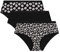 DIM Femme Les Pockets Coton Couleurs & Motifs X3 Shorty, Lot Black Bold, M EU