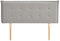 IDIMEX Kopfteil TIMOTHE mit Holzbeinen 140 cm in Grau – Headboard mit Hochwertigem Stoffbezug für Doppelbetten, Bettkopfteil gesteppt, Schlafzimmer Wandkissen