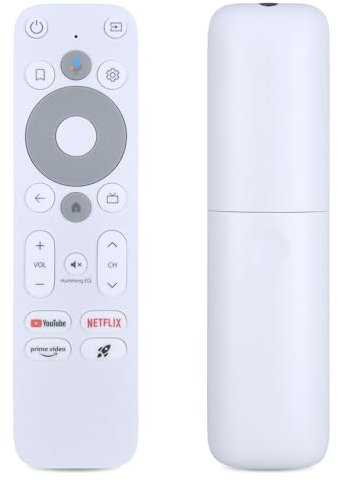TCNOUMT Nuevo R-C-OHS-C008 - Mando a distancia para Homatics Stick HD Thomson Android TV Box, color blanco