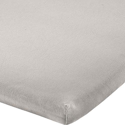 Erwin Müller Topper-Spannbettlaken Freising Elasthan-Jersey-Stretch - Silber Größe 180x200 cm - 200x220 cm - dehnbar, antipilling, bügelfrei, Rundumgummi