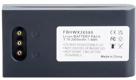 CHUNCAIL Ersatzakku für Höft für Wessel FBHWX26580 SKEYE. Allegro/LS T2580 T2582 HW19200 Barcode Scanner Batterie (3.7V 2000mAh Li-Ion)