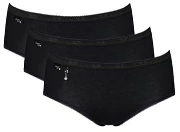 Basic+ Pearl Midi 3 Pack Briefs Black Pearl Black 3XL - 20