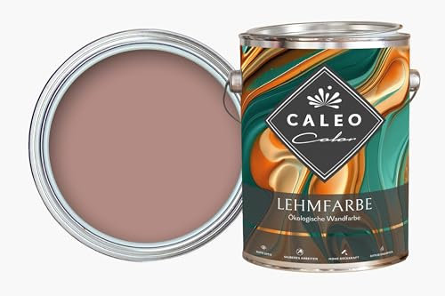 Caleo Color Lehmfarbe PUDER 0,15 Liter - ökologische Wandfarbe für Wohnzimmer und Co. - hoch deckend, tropffrei, geruchsneutral
