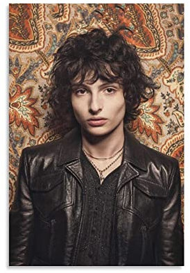 HSYIFF Bild Auf Leinwand Senza Cornice 30 * 50cm La famosa star Finn Wolfhard Poster e stampe d'arte murale Arredamento moderno per la casa per camera da letto familiare