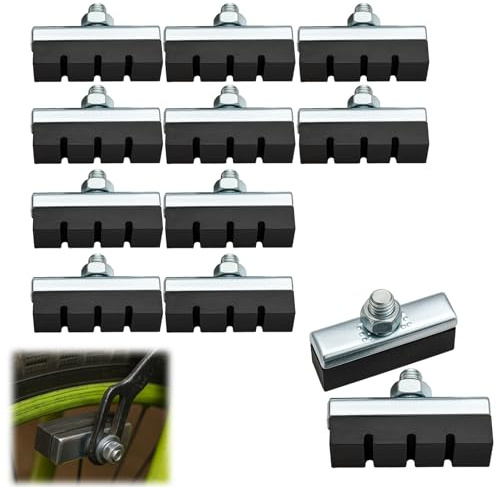 THXFUNAREA 8X Pastillas de Freno Zapatas Goma Tipo X 40mm de Bicicleta Carretera Montaña Clásica