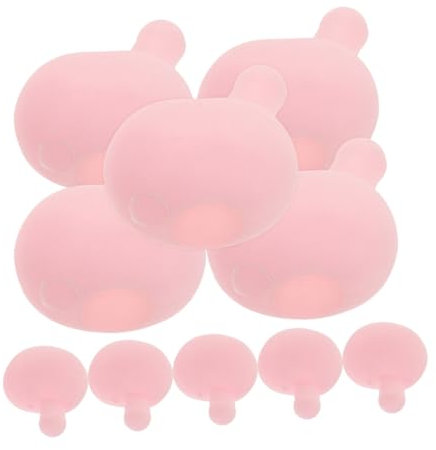 Angoily 12 Stück Seifenblasen Puppen Stressbälle Sensorische Matschige Füllung Für Stofftiere Quetschball Einsatz Seifenblasenball Häkel Stressball Rosa