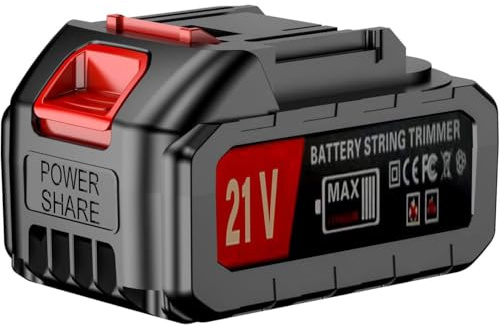 Zubehör für Unkrautvernichter, 21V Lithium-Akku - kabelloser Unkrautentferner Akku-Ersatz 21 Volt 2.0Ah für elektrische Unkrautentferner kabellos, Unkrautentferner mit Klinge, akkubetriebener Unkrautv