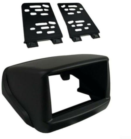Autoradio 2 DIN con navigazione touchscreen da 7 pollici per Fiat Doblo 2002-2017, pannello interno in plastica nero impianto stereo