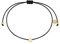 GLANZSTÜCKE MÜNCHEN Damen-Textilarmband schwarz Stern Sterling Silber gelbvergoldet - Armbändchen Armband mit Anhänger Stoffbändchen Textil