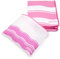 just be... Serviette de Plage en Microfibre - Motif Vague Rose - XXL 200 x 90cm