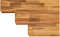 INTERBUILD Acacia panneau bois 0,9 m², lambris bois mural facile à installer pour les murs et les projets de bricolage dans le salon, la chambre à coucher, la cuisine, l'entrée paquet de 5, teck doré