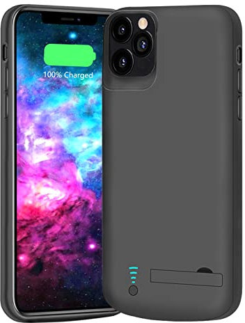 BAHOND Battery Case for iPhone 12 Pro Max, 6000mAh Rechargeable Extended Battery Charging/Charger Case, Add 100% Extra Juice, Support Wire Headphones (6.7 inch)