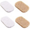 4-Piece Eco-Friendly Soap Lift & Drain Set - Non-Slip, Recyclable, Natural White - Perfect for Bathroom, Kitchen, Shower & Travel