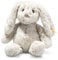 Steiff Soft Cuddly Friends Hoppie Hase-20 cm-Kuscheltier für Babys – kuschelig & weich-waschbar-hellgrau (242243), 20 cm