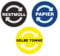 deformaze Sticker Set RESTMÜLL PAPIER GELBE TONNE Aufkleber Mülltonne Mülleimer Recycling Abfall Mülltrennung Wertstoffkennzeichnung UV Wetterfest 9cm