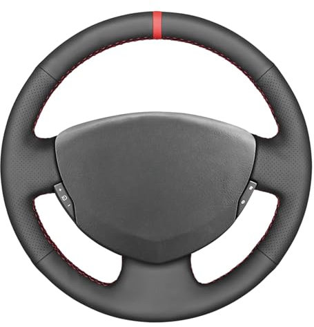 MEWANT Lenkradhülle aus Leder für Renault Clio 2 2001-2008 / Twingo 2 2007-2014 / Dacia Sandero 2008-2012 / Clio