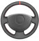 MEWANT Lenkradhülle aus Leder für Renault Clio 2 2001-2008 / Twingo 2 2007-2014 / Dacia Sandero 2008-2012 / Clio