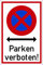 Prolac Parken Verboten Schilder – Warnschilder – Selbstklebend & Robust – Wetterfest und UV-beständig – Kratzfest & Ideal für Outdoor-Bereich – in 3 Varianten verfügbar - Made in Germany – 35x0,5cm