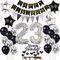 Luftballon 23. Geburtstag Dekoration Schwarz Silber Tortendeko Geburtstag 23 Jahre Mann kuchen deko