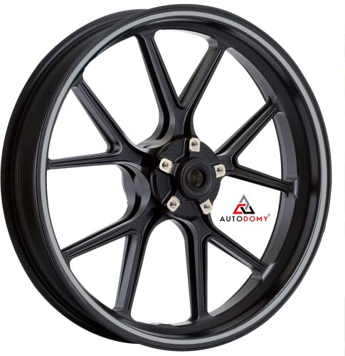 Autodomy Motorrad Felgenaufkleber Komplettset für 2 Räder 15 bis 19 Zoll | Felgen Aufkleber Motorrad Tuning Circular Sport Design | Felgenaufkleber Motorrad Racing Design (Silber, Breite 7 mm)