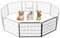 Yaheetech Dog Playpen, 2 Panel Puppy Play Pen Heavy Duty Pet Exercise Fence for Garden/Yard 60cm Height