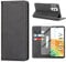 Handyhülle für Samsung Galaxy A13 4G/5G Hülle mit Panzerglas Schutzfolie, Schutzhülle A13 Leder Wallet Kartenfach Standfunktion Stoßfest Klapphülle Hüllen Galaxy A13 4G Case Cover Klappbar (Schwarz)