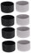 Cabilock 8 pcs bottle bottom protector glass bottle silicone sleeves rubber bottle sleeve Milk Bottle Sleeves water bottles flask cover heat- kettle lid 16oz Silica gel insulation