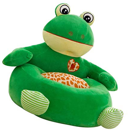 Sharplace Gemütlicher Tier-Sitzsackbezug für das Kinderzimmer - Ohne Füllung, Frosch