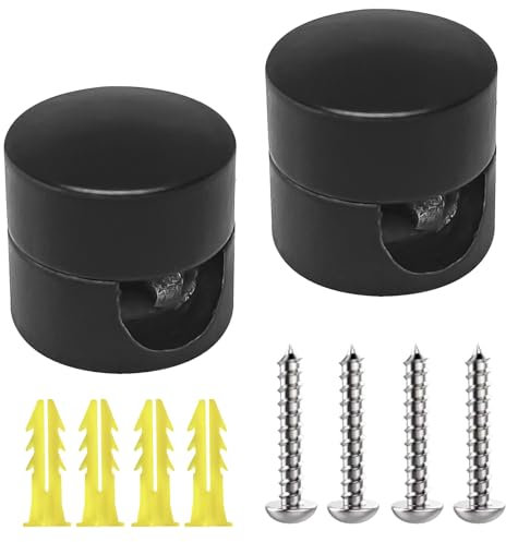 FCXQG 2 Pièces Support Mural Et Plafonnier Pour Câbles Support De Câble D'Éclairage Diy Cable Suspension Luminaire Support De Câble Pour Lampe Diy Avec Vis Et Chevilles