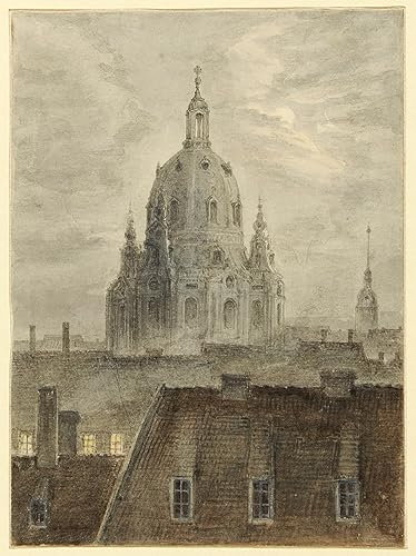 SibeG Bekannt Modern Kunstdrucke Leinwandbild Gemälde Drucken Die Frauenkirche in Dresden Von Carl Gustav Carus für Office Home Decor 60x90cm