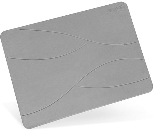 DIKOTS Kieselstein-Badematte, schnell trocknend, 60 x 40 cm, rutschfest, schimmelresistent, natürlich, umweltfreundlich, schnell trocknend, Mehrzweck-Stein-Trockenmatte für die Küche