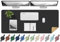 BLESWIN Schreibtischunterlage - Doppelseitige Kork- und Leder-Schreibtischunterlage, Maus- & Tastaturmatte, Rutschfeste Schreibtischschutzmatte für Computer-Matte und Laptopmatte (Schwarz, 120x60CM)