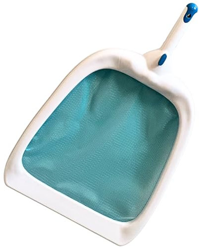 MaReBa24® Laubkescher Poolkescher Deluxe Flex mit stabilem Netz, weißem Flexrahmen und Easy Button