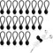 20 PCS Magnetic Cable Ties, Silicone Cable Clips, Magnetic Cable Tidy, Reusable Magnetic Cord Ties USB Cable Manage, for Organizing Home, Office, and Bundling Wires, Charger, Earphone