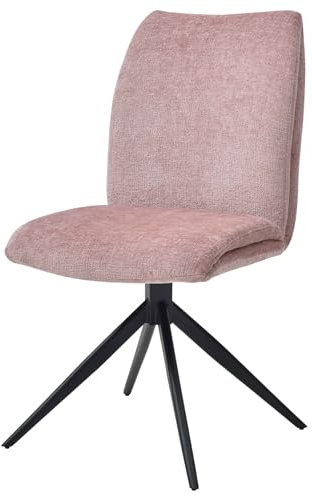 Bisley Easy Meet F Besucherstuhl ohne Armlehne, Polsterstuhl in Pastell pink - Stuhl bis 120 kg belastbar & 360° drehbar, Esszimmerstühle, Konferenzstuhl, Bistrostuhl für Esszimmer