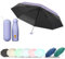 EEPLUYTY Mini-Regenschirm, Sechs-Knochen-Regenschirm, UV-Schutz-Regenschirm, Sonnenschutz-Regenschirm für den Außenbereich, Regen- oder Sonnenschein-Regenschirm, praktisch und tragba（hellviolett）