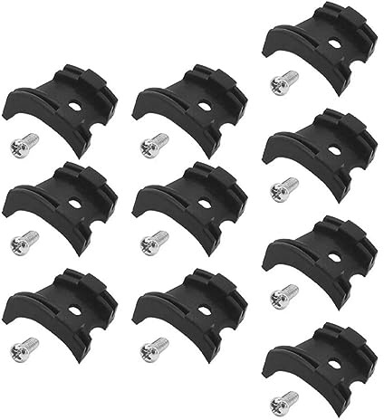 Brake Cable Bracket Bike Cable Guide Bicycle Anti Friction Bottom Bracket Shifter Cable Holder Clip with Screws 10PCS