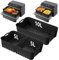 Lot de 3 moules en silicone Airfryer - Accessoires pour Cosori 8 en 1 Dual Blaze TwinFry XXL 10 l, Air Fryer - Insert en silicone pour friteuse à air chaud Cosori 10L, Ninja AF500EU Air Fryer