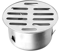 Removable Flat Round Drain Cover, 50mm Stainless Steel Floor Drain Covers for Outdoor Rooftop Sinks Balcony