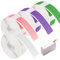 4 Rollen Thermo-Etikettenband 12x40 mm,Thermo Etiketten Rolle,Etikettendrucker Thermo Papier,Thermal Label Tape,Wasserdicht Etikettenband Kompatibel mit Etikettdrucker P11/P12/P15(Weiß/Grün/Rosa/Lila)