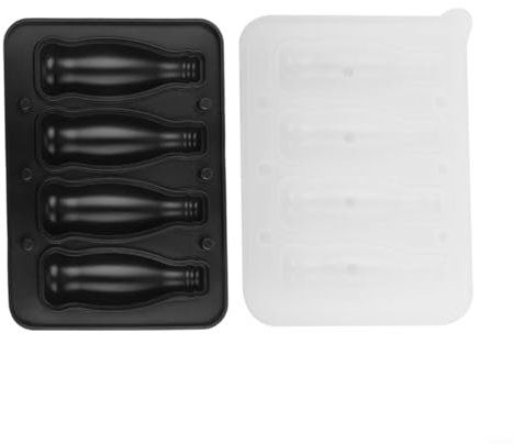 Cleveres Design, innovatives Silikon-Tablett in Flaschenform, um Ihr Getränkespiel zu verbessern (schwarz)