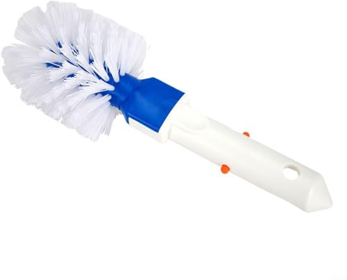 Brosse d'angle ronde à poils pour piscine - Outil de nettoyage profond pour piscine hors sol