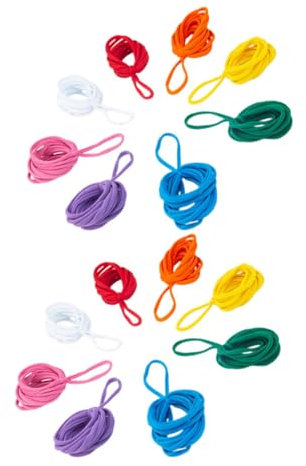 ERINGOGO 96 Stück Geflochtene Seiltaschen Webgummis Topflappen Webschlaufen DIY Webrahmen Für Bunte Webrahmenschlaufen Webrahmenschlaufen Topflappen Webrahmenschlaufen