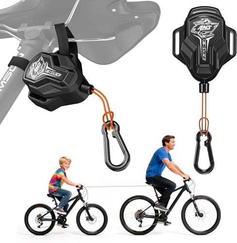 2,5m Cuerda de Remolque Bicicleta Retráctil Niños Cuerda de Arrastre de Tracción Portátil al Aire Libre Capacidad Carga 100kg para Adultos y Niño para Mayoría Manillares de Bicicleta Infantil MTB