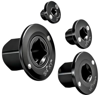 4Pcs Heavy Duty 1 / 4inch 3 / 8inch 1 / 2inch 3 / 4inch Low Profile Socket Adapter Socket Set Automotive Adapter Ratcheting Drive Sleeve