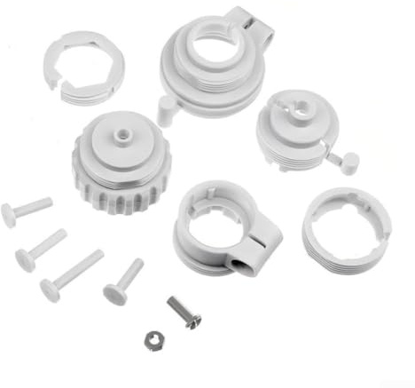 TRV Ventiladapter für M30x1,5 & M28x1,5 Heizventile kompatibel mit RA für RAV & RAVL Modelle, Kunststoff Thermostat-Heizkörperregler-Anschluss grau