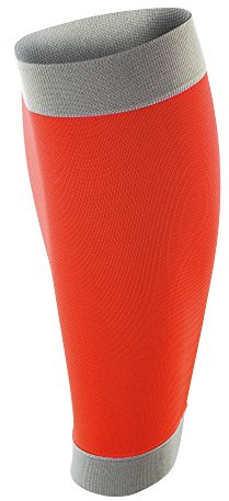 Spiro Adult Unisex Contrast Compression Calf Guards (S) (Orange/Grey)