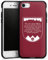 Silikon Hülle kompatibel mit Apple iPhone 8 Case schwarz Handyhülle Bundesliga Fanartikel 1. FC Nürnberg