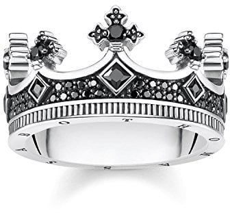 Thomas Sabo Ring Krone, Größe 48, Sterlingsilber und Zirkonia, TR2208-643-11