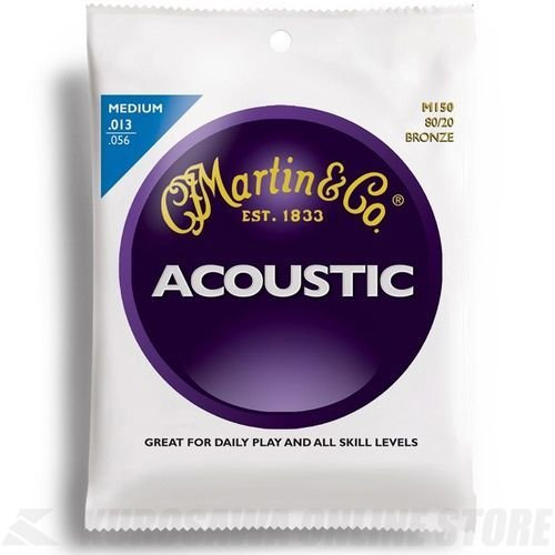 Martin M150 Jeu de cordes pour guitare acoustique 80/20 Bronze